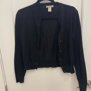Small H&M black cotton cardigan